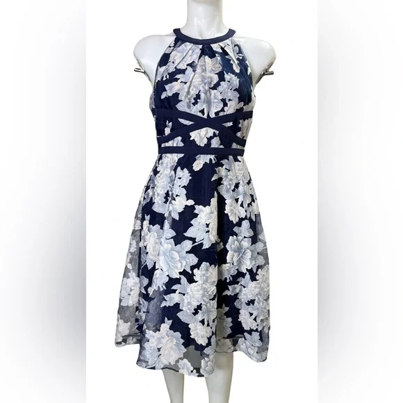 ADRIANA PAPPEL Aesthetic Floral A-Line Dress Size S ✨ - Picture 3 of 11